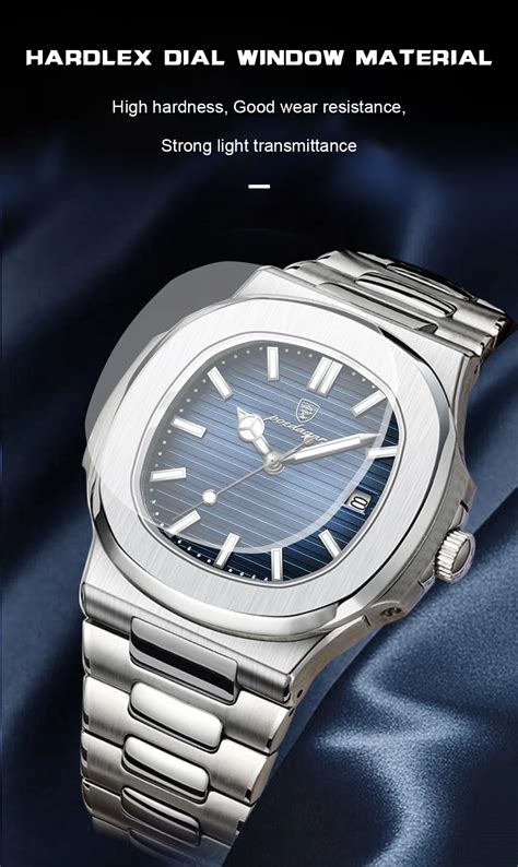 Reloj De Acero Inoxidable Hombre An Logico Plateado Azul Con Fechador Generico Falabella Com