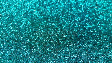 Cyan Glitter For Texture Or Background Seamless Square Texture Stock