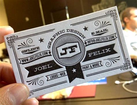 25 Beautiful And Cool Letterpress Business Card Design For