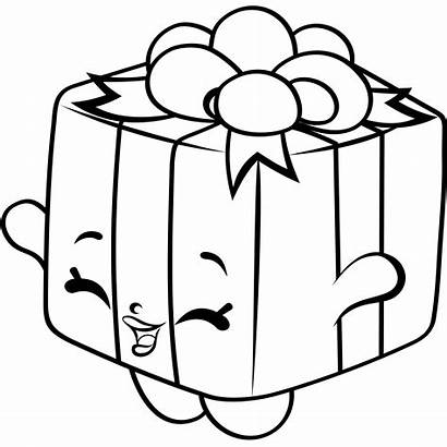 Shopkins Coloring Pages Box Gift Season Ice