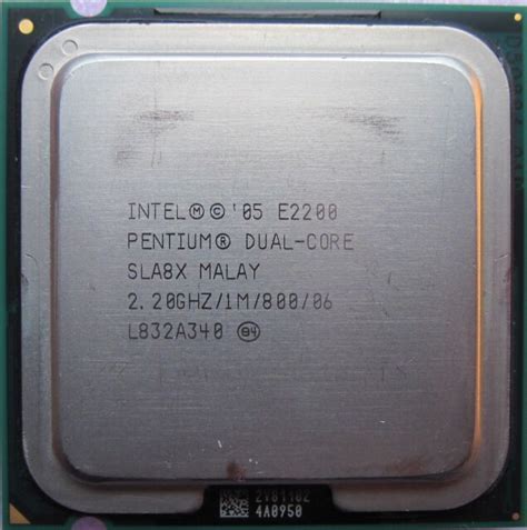 Intel Pentium Dual Core 220 Ghz 1m 800 Mhz Cpu E2200 Lga 775 Processor