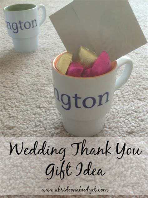 Maybe you would like to learn more about one of these? Wedding Thank You Gift Idea (For under $5) | A Bride On A ...