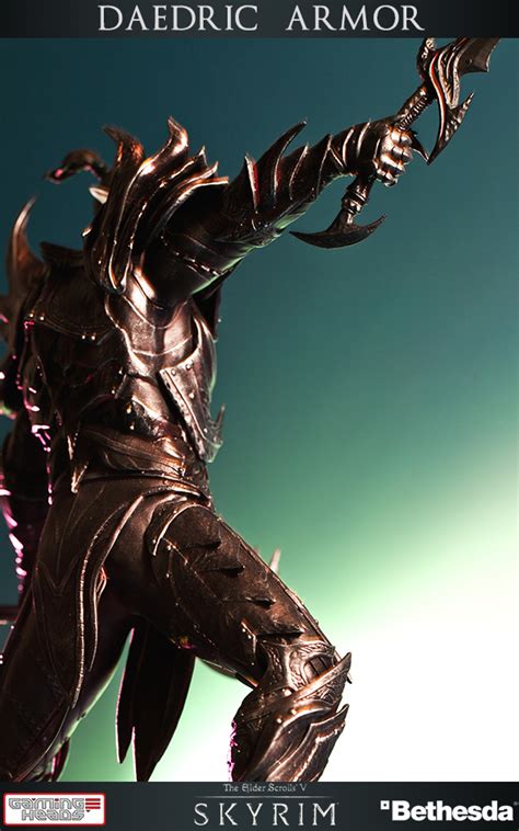 The Elder Scrolls V Skyrim Daedric Armor Statue Ikon Collectables