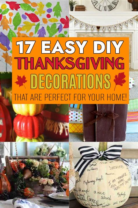 Diy Thanksgiving Decorations Easy Thanksgiving Decorations