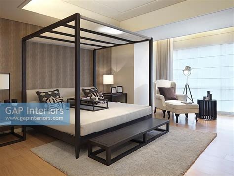 Furniture of america scarlette classic 4 poster king bed wood frame. GAP Interiors - Modern four poster bed - Image No: 0033552 ...