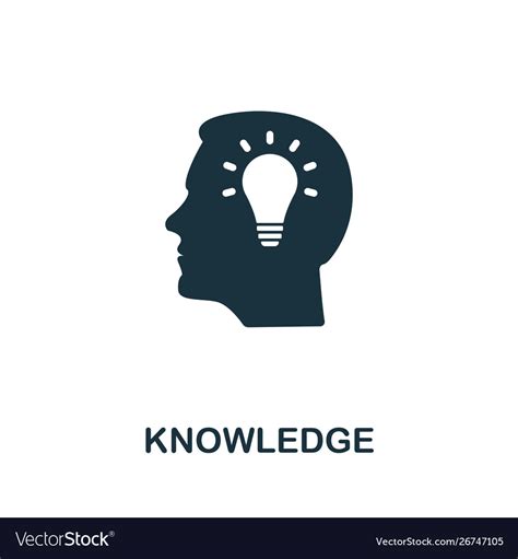 Knowledge Icon Symbol Creative Sign From Vector Image Gambaran