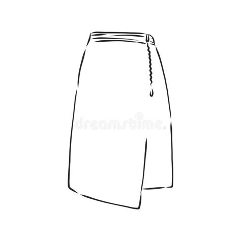 Vector Illustration Of Skirts Women S Clothes Skirt Vector Sketch