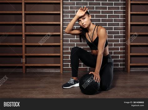 Sporty Young Brunette Image And Photo Free Trial Bigstock