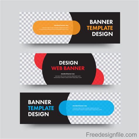 Creative Banners Template Illustration Vector 04 Free Download