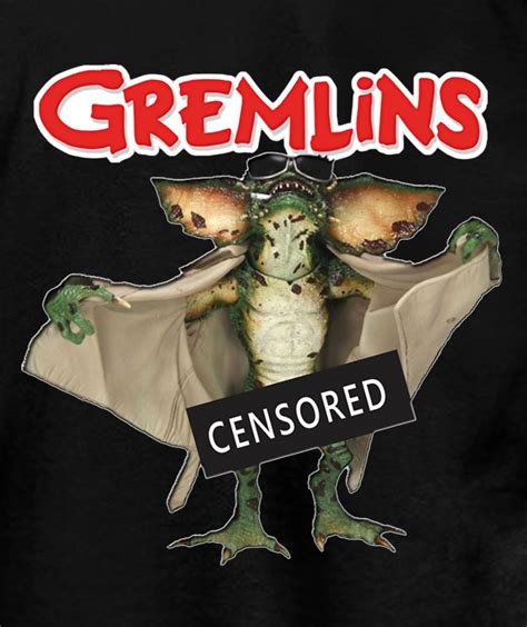 T Shirt Gremlins Censored Sex Gizmo Mogwai Billy Movie Retro 1980 Collez 2021 Ebay
