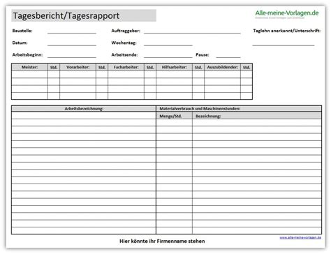 Your marketing resume needs to contain key words which. Tagesbericht oder Tagesrapport | Alle-meine-Vorlagen.de