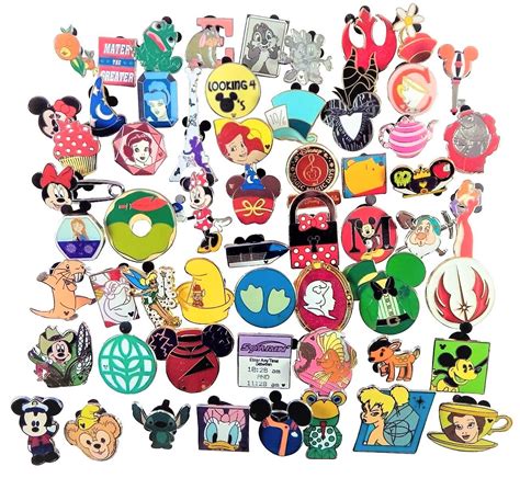 Disney Pin Trading 10 Assorted Pin Lot Brand New Pins No Doubles