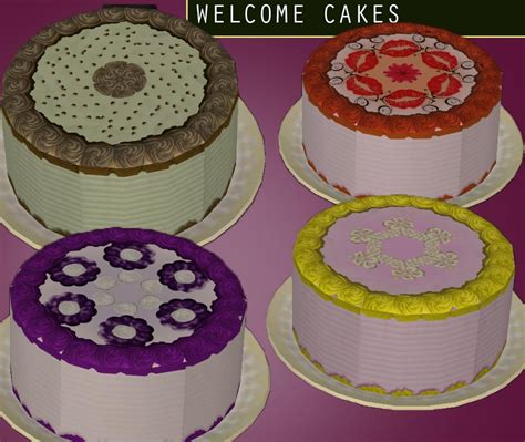 Mod The Sims Welcome Cakes 4 More Cakes Ready To Serve