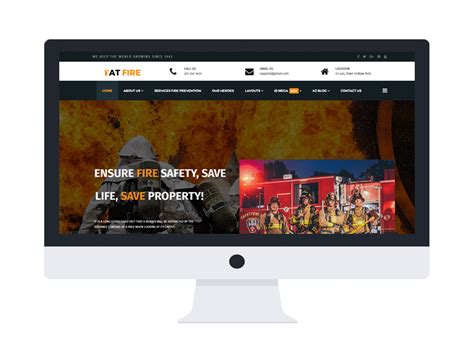 Get 60 fire website templates on themeforest. AT Fire - Professional Firefighter Website template - Age ...