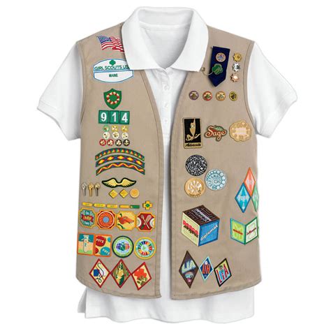 Official Girl Scouts Cadette Senior And Ambassador Vest Basics
