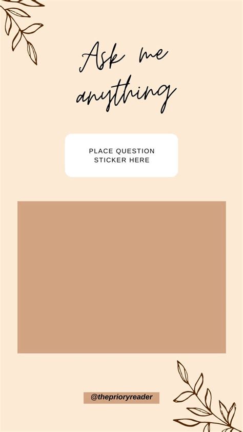 Ask Me Anything Story Template Bookstagram Instagram Instagram My