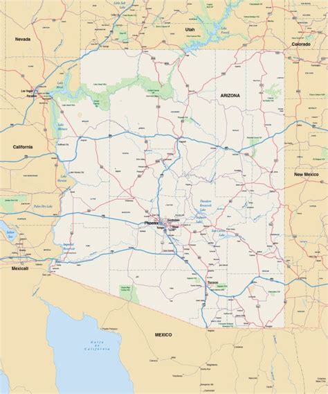 Arizona Joinable Map Digital Vector Creative Force