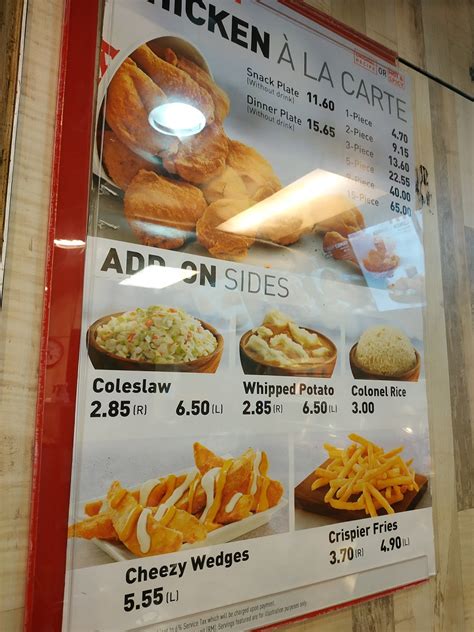 The local favourite has been around for almost 5 decades and is sure to bring up fond memories of our childhood. KFC Menu in Malaysia - Visit Malaysia