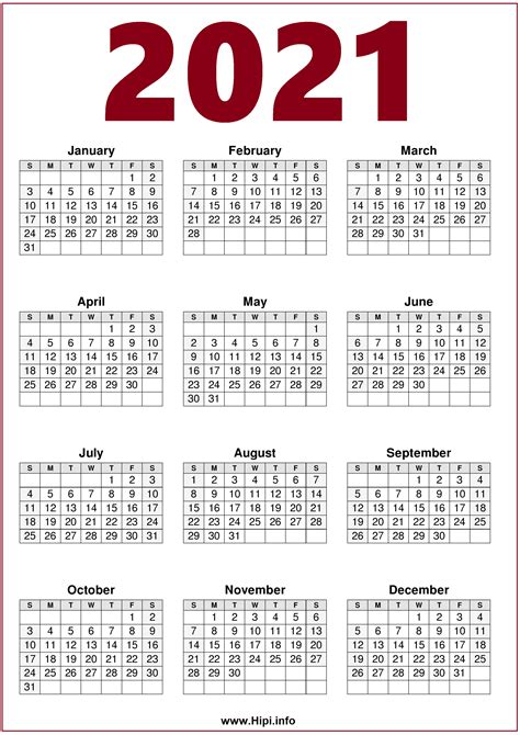 2022 Calendar Printable One Page 2022 Yearly Calendar Kebun Teh