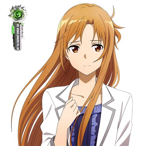 Sword Art Online Asuna Yuuki White Suit Hd Render Ors Anime Renders