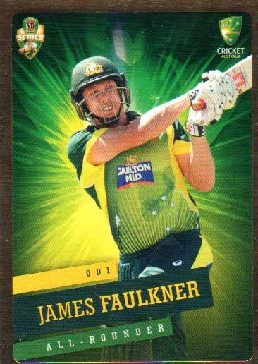 201516 Ca And Bbl Cricket Gold Parallel Ps19 James Faulkner Australian