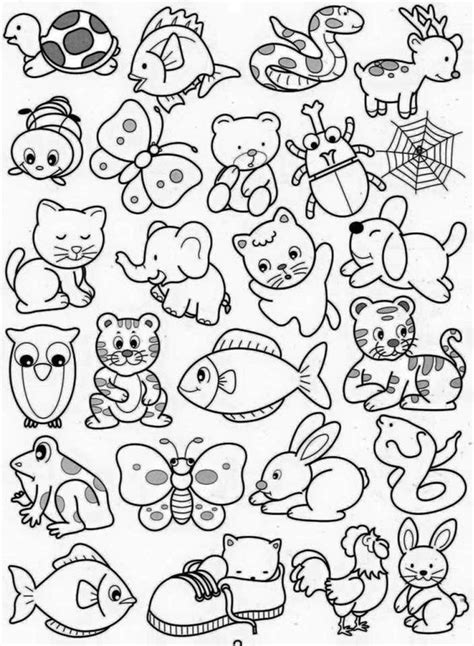 Desenhos Para Colorir De Animais Fofos