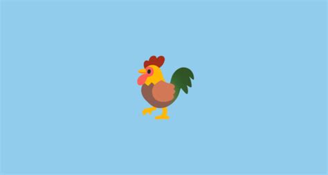 🐓 rooster emoji on noto color emoji animated 15 0