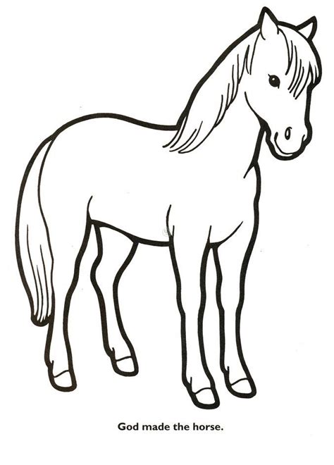 God Made Animals Coloring Page Sketch Coloring Page Horse Coloring