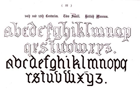 Typography Alphabet Ornamental Renaissance Medieval 15
