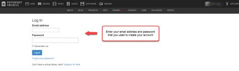 Accounts Tips And Troubleshooting Internet Archive Help Center