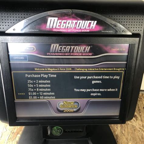 Merit Megatouch Force Evo 2008 Multi Game Touchscreen Countertop Coin W