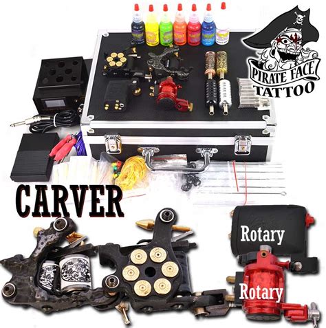 The tattoo gun kit is a must have for anybody who wants to get inked. CARVER ROTARY - 4 Gun Tattoo Rotary Kit