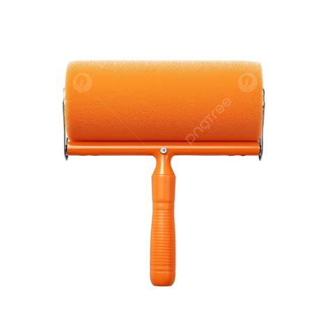 Orange Paint Roller Roller Paint Tool Png Transparent Image And