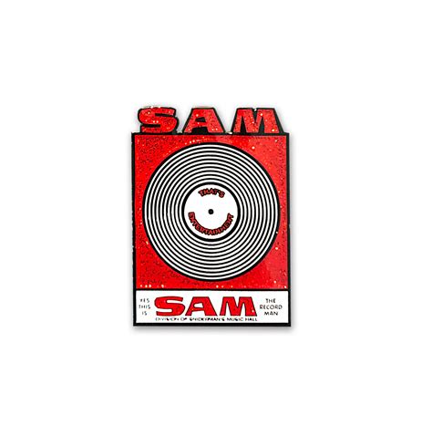 Sam The Record Man Enamel Pin Brand Dead