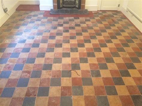 Restoring Victorian Floor Tiles Hidden Under Lino In Berkshire