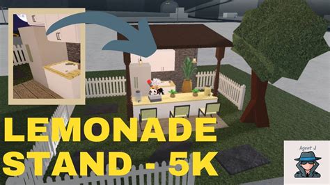 Bloxburg Lemonade Stand Speed Build Youtube