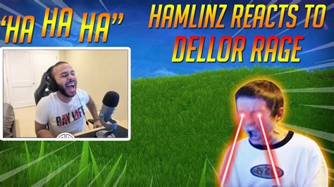 Hamlinz Reacts To Dellor Fortnite Mega Rage Youtube