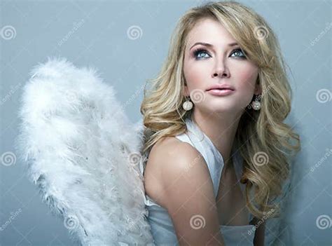 Sweet Blond Angel Stock Image Image Of Heaven Design 33244385
