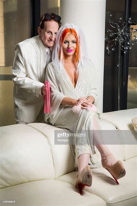 Geoffrey Edelsten And Gabi Grecko Pose During A Photo Shoot After News Photo Getty Images