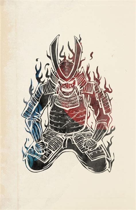 Beautiful 'bushido code white' poster print by nikita abakumov printed on metal easy magnet mounting worldwide shipping. Samurai Art Print by Mikio Murakami | Samurai art, Samurai drawing, Samurai tattoo