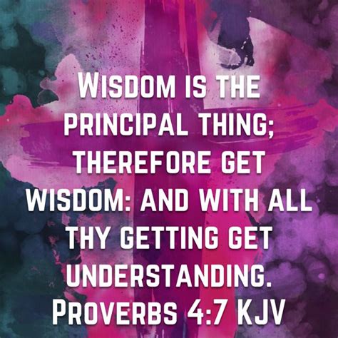 A Cross With The Words Wisdom Is The Principals Thing There Are Get