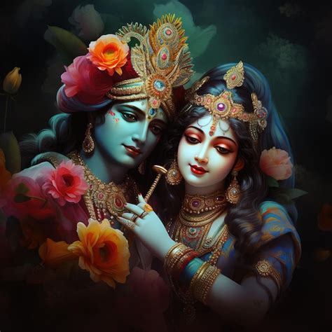 Premium Ai Image Lord Krishna And Playing Flute On The Occasion Of