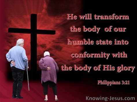 Philippians 3:21 He Will Transform Our Lowly Body (red)