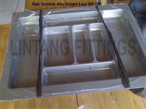 Jual kitchen set lemari dapur rak piring lemari. Rak Sendok Abu Dalam Laci - Lintang Fittings