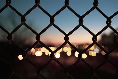 Hd Wallpaper Selective Focus Photography Of Silhouette Fence Near
