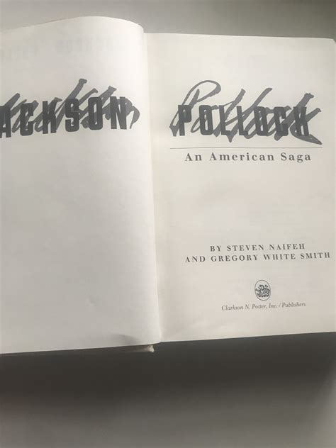 Jackson Pollockan American Saga By Steven Naifeh Gregory White Smith