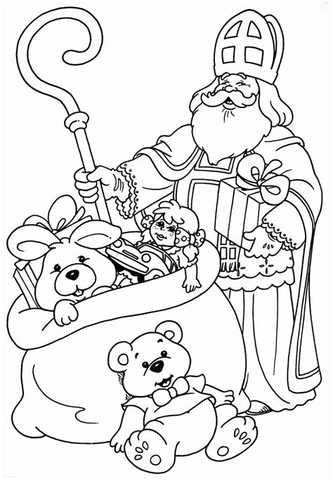 Saint Nicholas Coloring Page Best Of St Nicholas Coloring Sinterklaas ...