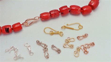 How To Use Hook And Eye Clasps For Jewelry Making Youtube