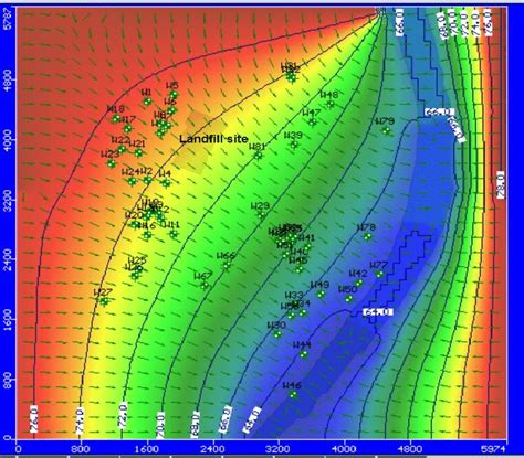 Map Showing Groundwater Flow Direction In Post Monsoon Download