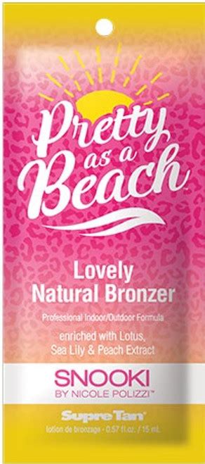Supre Snooki Pretty As A Beach Natural Bronzer Tanning Sample Packet